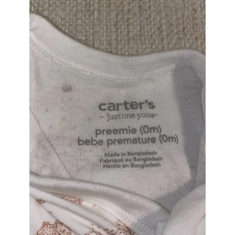 Carter’s Bundle of  4 (four) Preemie / newborn onesies.